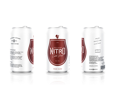 Red Barn Coffee Roasters Nitro Can Draft boston coffee design hopkinton illustration lettering nitro packaging red barn