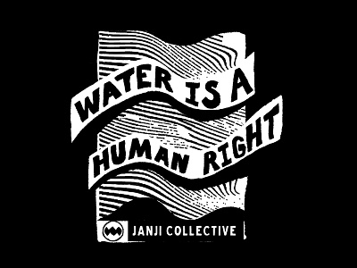Janji Collective T-shirt blackandwhite boston bw charity graphic illustration massachusetts run running shirt water waves