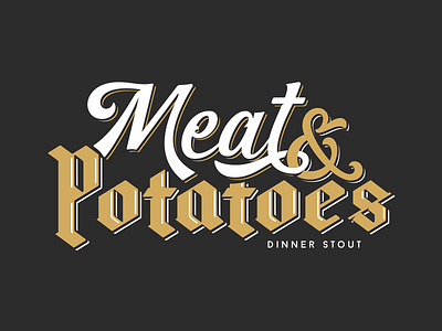 Lord Hobo Meat & Potatoes beer boston identity logo massachusetts meat packaging typography