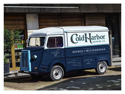 Cold Harbor Truck Design beer boston branding cargo van craft ipa logo massachusetts typography westborough