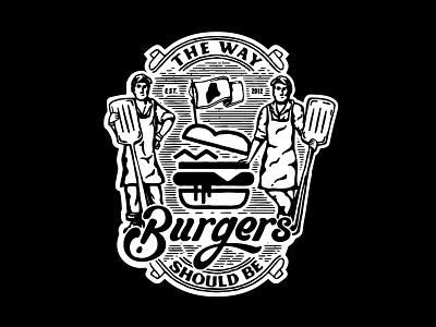 Mainely Burgers graphic beer boston burgers cheese design illustration lettering logo massachusetts