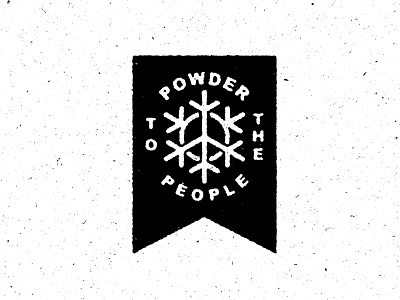 Powder to All badge boston letters maine massachusetts patch powder ride ski skitheeast snowboard typography winter