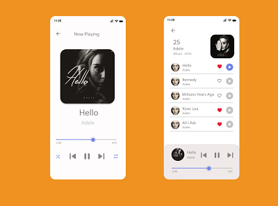Music Player android app application canada daily ui dailyui design music music player ui ux
