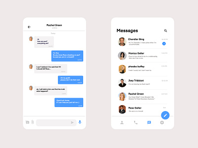 Direct Messaging android app application dailyui design direct message mobile mobile design profile social media ui ux voice