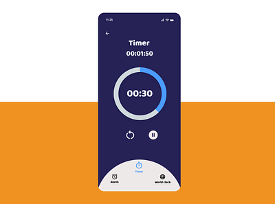 Countdown Timer alarm android app application mobile app timer ui uiux user interface ux