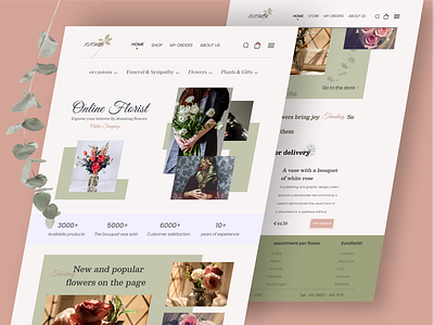 Landing page / flower