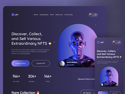 NFT(Landing page)💜