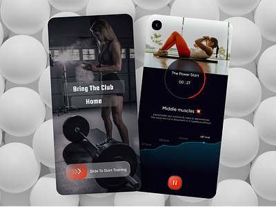 Sport(fitness) app app design cardio clean design exercise fitness app gym gym app health minimal mobile mobile app sport ui uiux ux virtual reality workout app workouts
