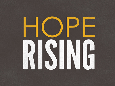 HOPE Rising Opt 1 hope logo simple typography