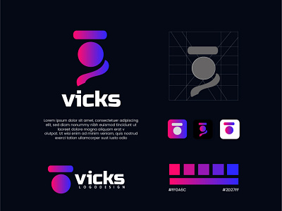 Brand identity - Vicks branding icon logo logo presentation