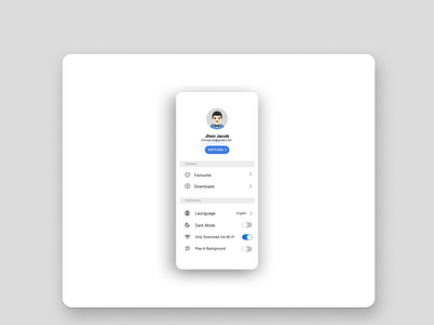 User Profile Ui #DailyUI