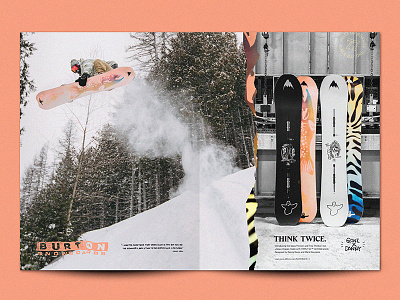 Burton Danny Davis Built On Boards Spread ad boards built burton danny davis design on print snowboards spread