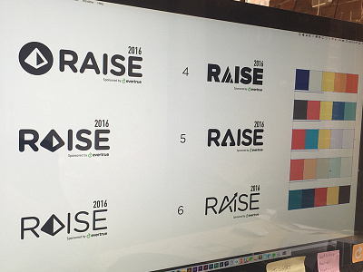 Raise Logo Exploration brand branding conference evertrue exploration illustrator logo logotype raise