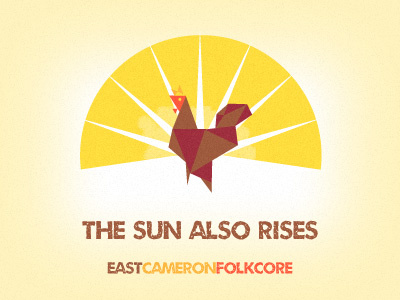 East cameron Folkcore 2 album chicken illustration music rooster sun