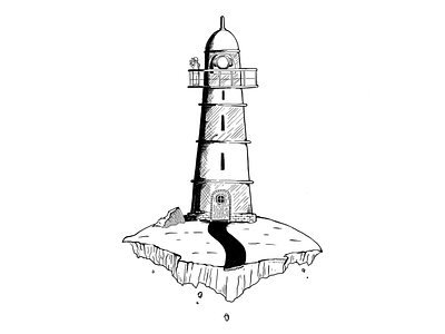 The lighthouse illustration lighthouse procreate