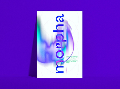 morpha poster branding design gradient gradients graphic design photoshop poster