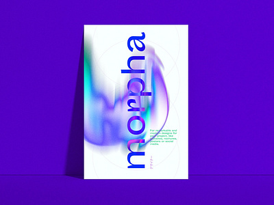 morpha poster branding design gradient gradients graphic design photoshop poster