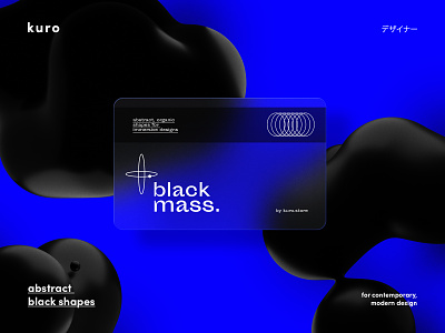 Blackmass Abstract Black Shapes black branding design gradient gradients graphic design illustration logo photoshop ui vector