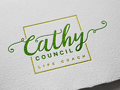 Cathy Council - Life Coach Logo Design brand branding counsel counselor design feminine feminine design feminine logo life coach life coaching logo script vector