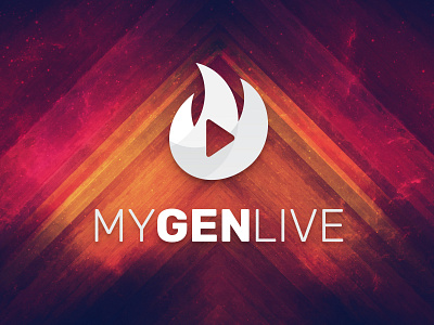 MyGen LIVE Title Design brand branding design live livestream logo poster poster art poster design title title design vector