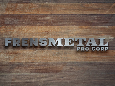 FrensMetal logo concept for Frensco, Inc.