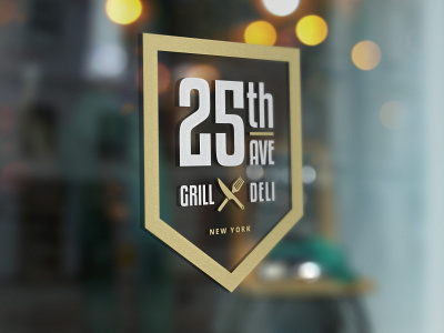 25th Ave. Grill & Deli Logo Design food food and drink grill logo logo design logodesign modern restaurant restaurant logo