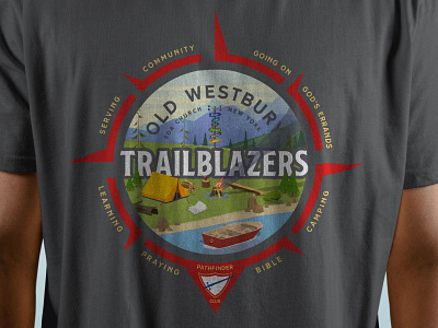 Old Westbury Trailblazers T-Shirt Design apparel apparel logo brand branding camping christian hiking illustration logo outdoors outdoors logo pathfinder scout vector youth youth camp youth group youth ministry