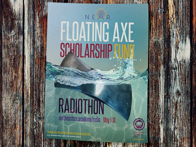 Floating Axe Fundraising Poster adventist christian design fundraiser graphic design photoshop poster
