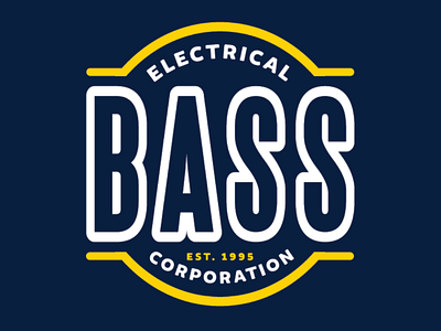 Bass Electrical Corporation brand electric logo