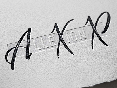 AlleXion X Logo Design brand branding logo music musician singer