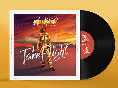 "Take Flight" Album Cover for AlleXion X album cover music singer single