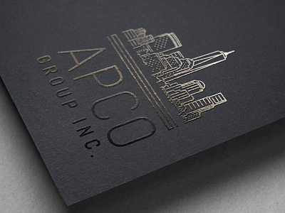 APCO Group Inc. Logo Design architecture builder building construction contractor
