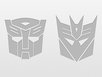Autobot & Decepticon Icons transformers decepticon autobot sketch vector