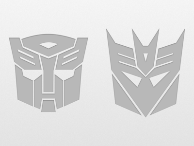 Autobot & Decepticon Icons