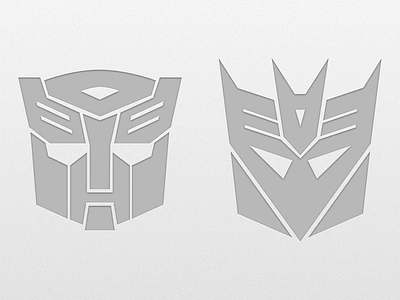 Autobot & Decepticon Icons autobot decepticon sketch transformers vector