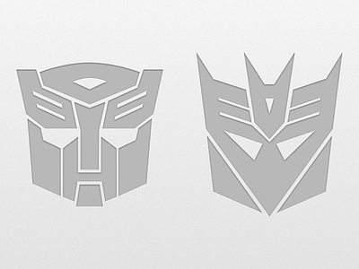 Autobot & Decepticon Icons autobot decepticon sketch transformers vector