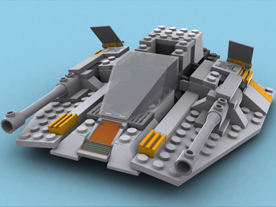 Lego Snow Speeder 3d lego