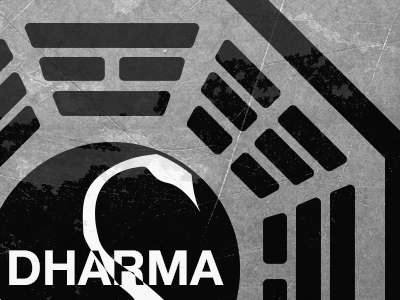 The Dharma Initiative dharma initiative lost tv metal