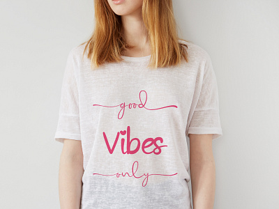 Good vibes only t shirt design