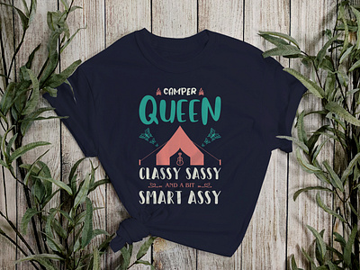 Camper girl t shirt design