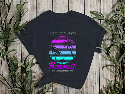 Hawaii summer t shirt app branding design icon illustration logo typography ui ux vector