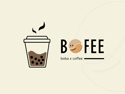 Bofee Logo (Boba x Coffee) bobacoffee branding bubbletea bubbletealogo coffeebobalogo coffeeshop coffeshoplogo design graphic design illustration logo ui