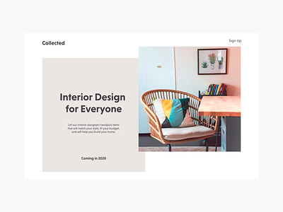 Landing Page for Interior Design Website coming soon interior design landing page