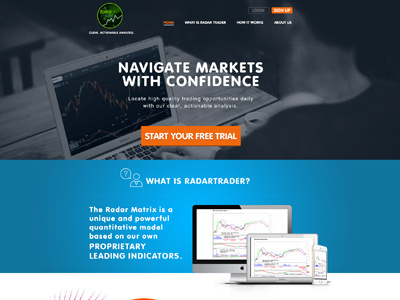 Market Trading Software Web Concept Design