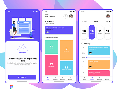 Task Management Mobile App UI Design Concept management app mobile app mobile ui task task app task management task management app task management design uiux design