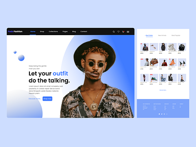 A Fashion Store Home Page Design Exploration e commerce e commerce website fashion fashion store fashion store home page fashion website home page ui ui design ux design website home page