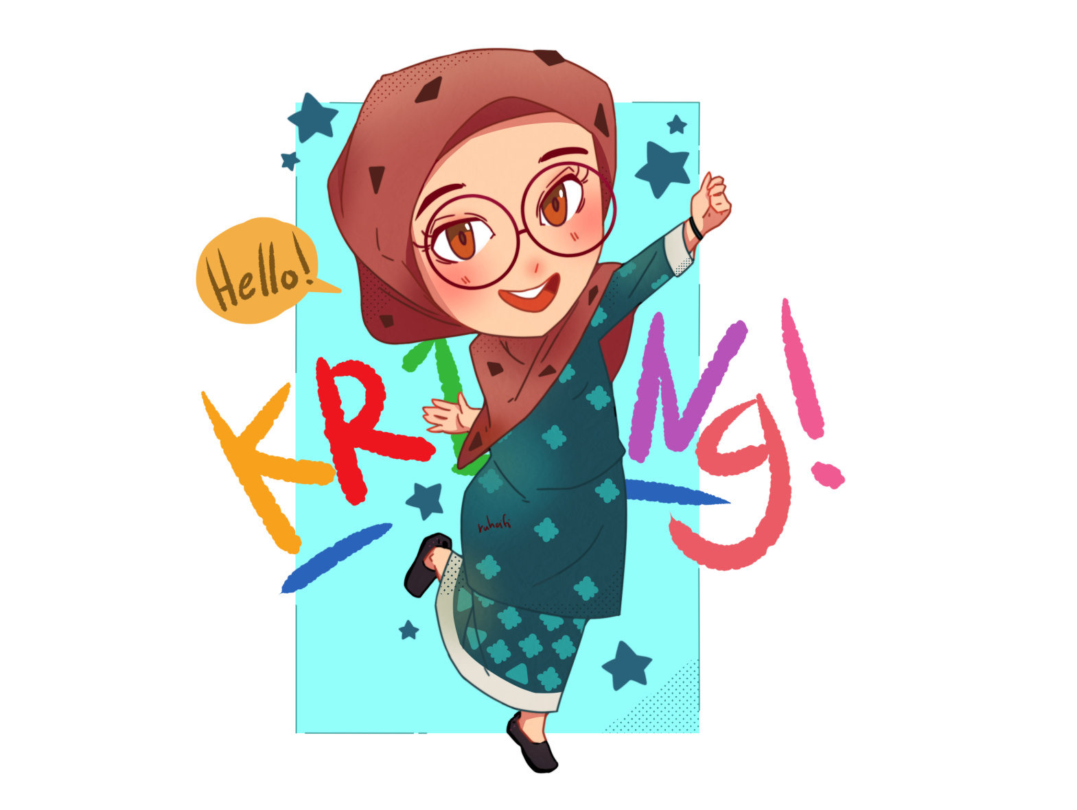 Teacher Suraya from animation KRING by Ruhaifi Zainol on Dribbble