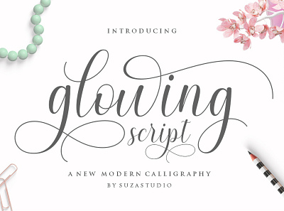 Glowing Script branding graphic design logo motion graphics