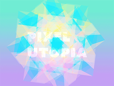 Pixel Utopia GIF abstract animation gif gradient typography