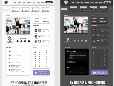 Basketball League Website Mockups (BRGY LEAGUE) by Alvin Rumbaoa